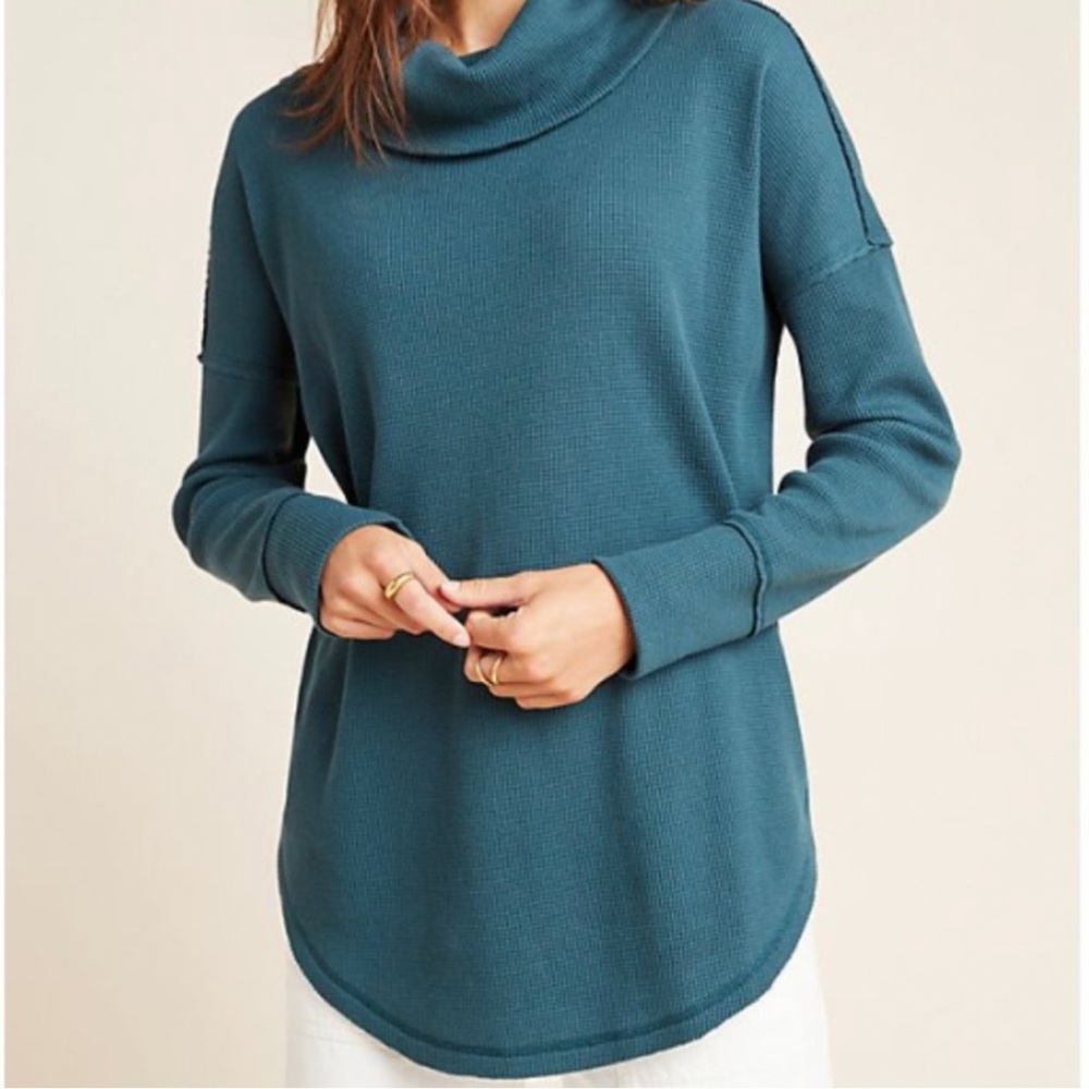 Anthropologie Maeve Ainsley Thermal Turtleneck